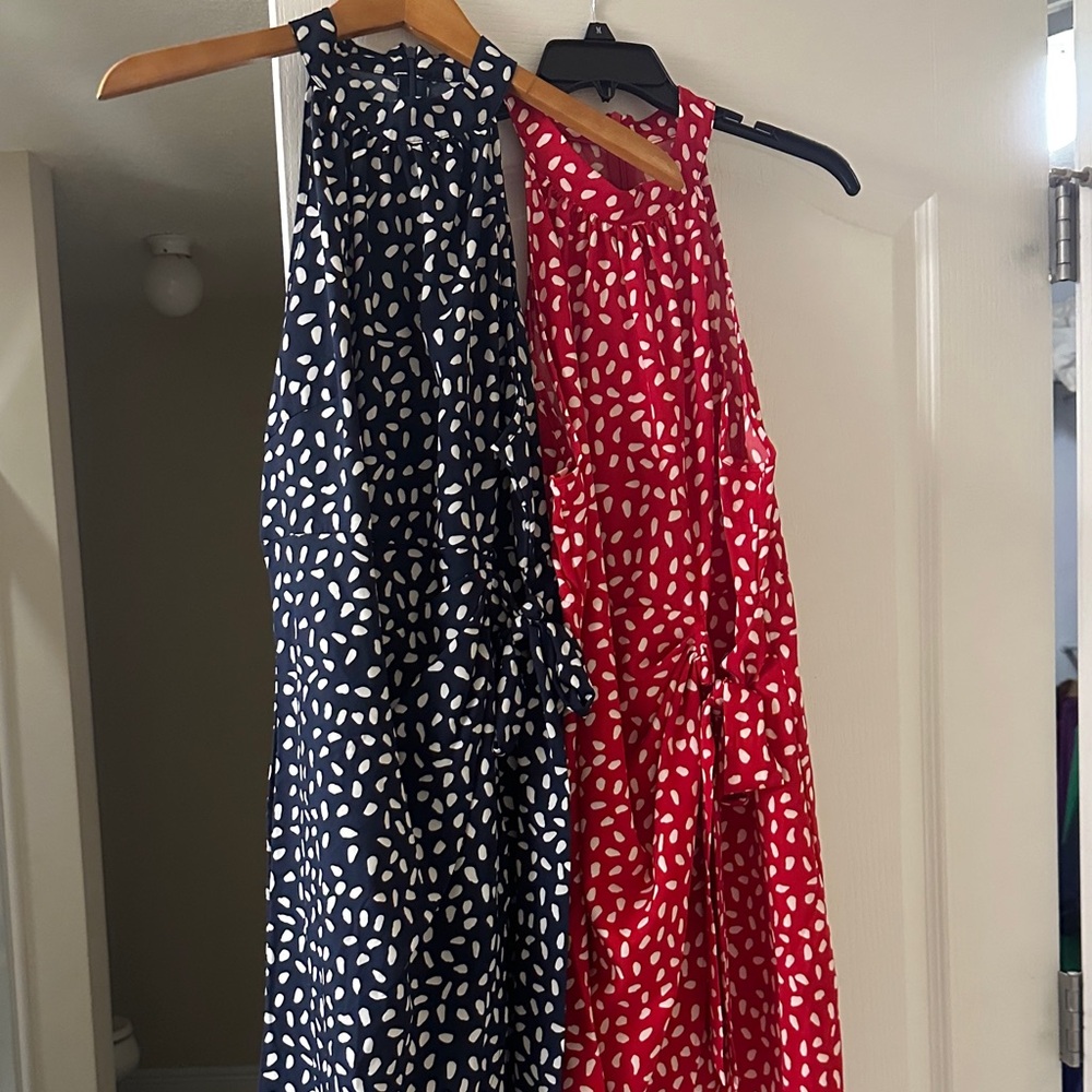 SHEIN Navy and Red Polka Dot Dresses
Price is for 2 dresses